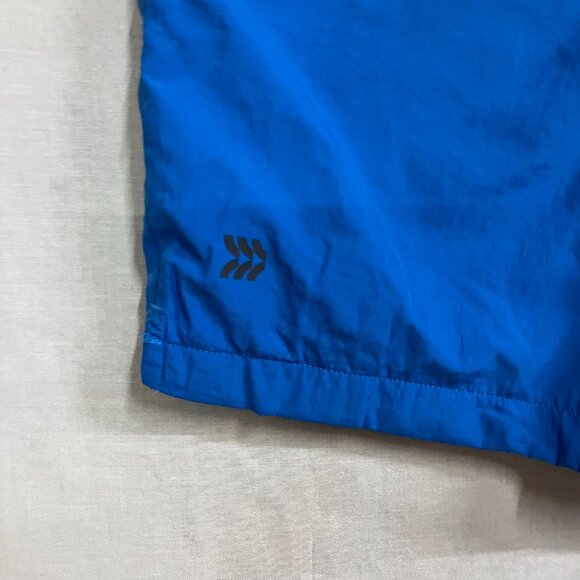 All In Motion Mens Large Blue Volley Shorts 6" Active Split Hem Drawstring Waist - Picture 13 of 15